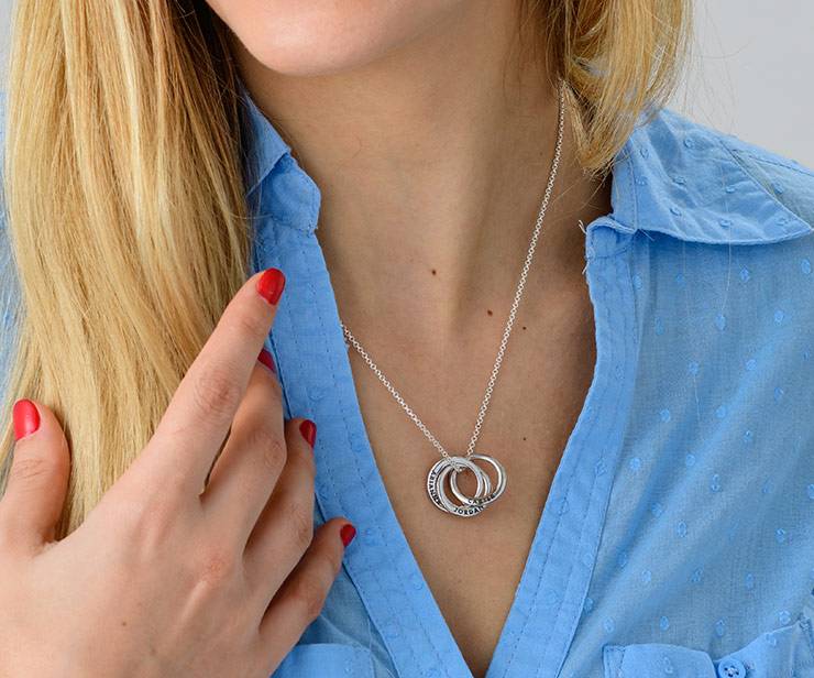 Russian Ring Necklace- 3D Curved Design