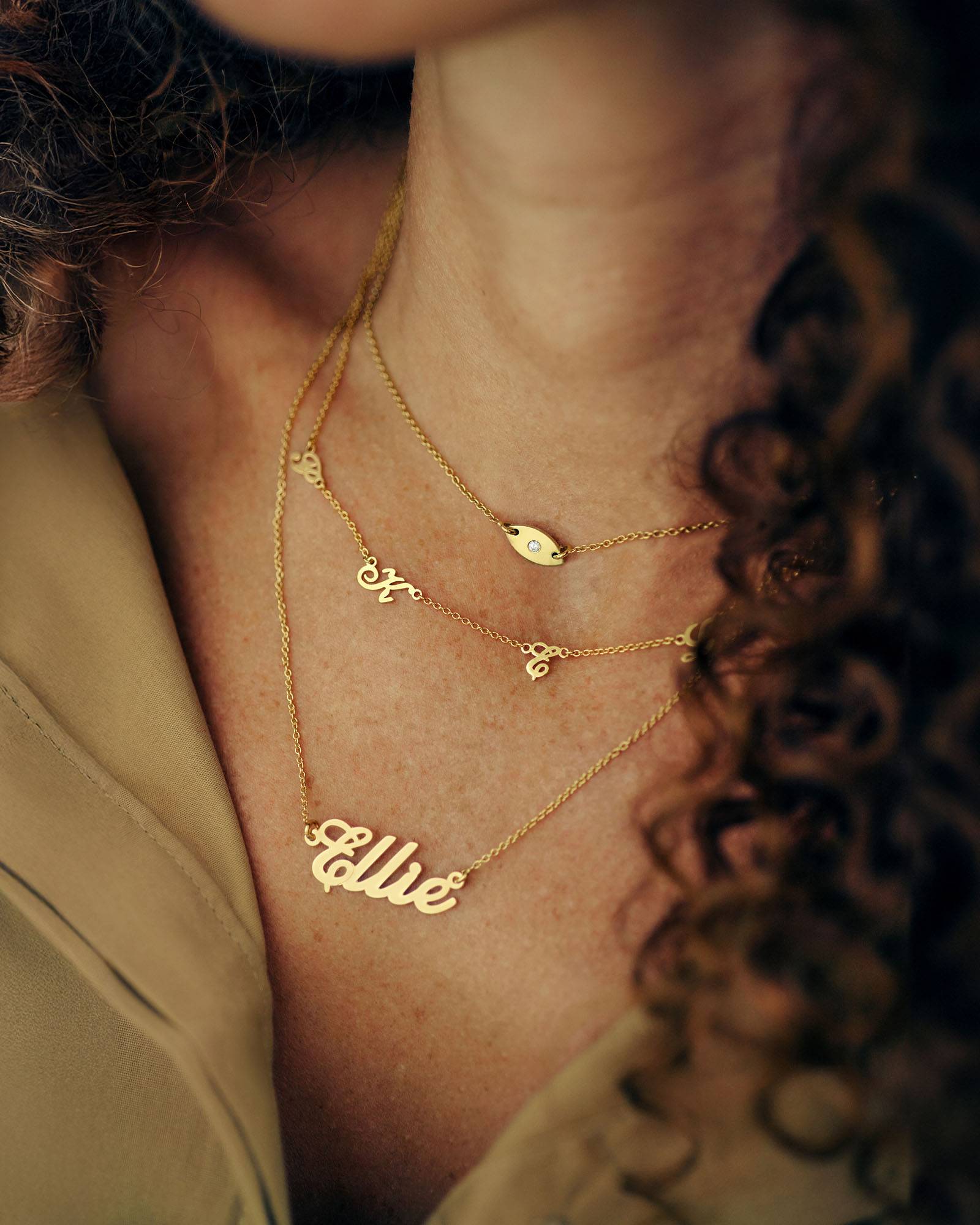 Name Necklaces to stack, mix, and love