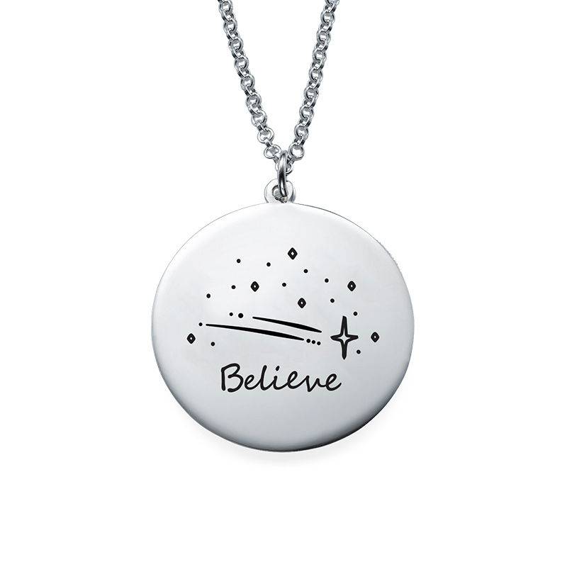 Inspirational Necklace In Silver-1 product photo