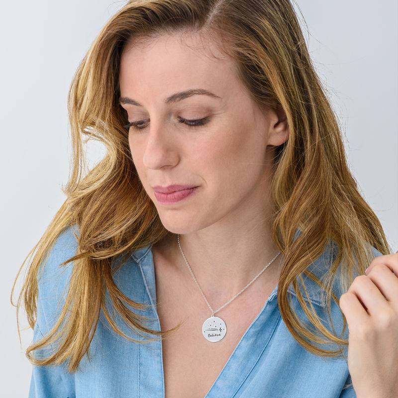 Inspirational Necklace In Silver-5 product photo