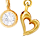 Heart and clear stone