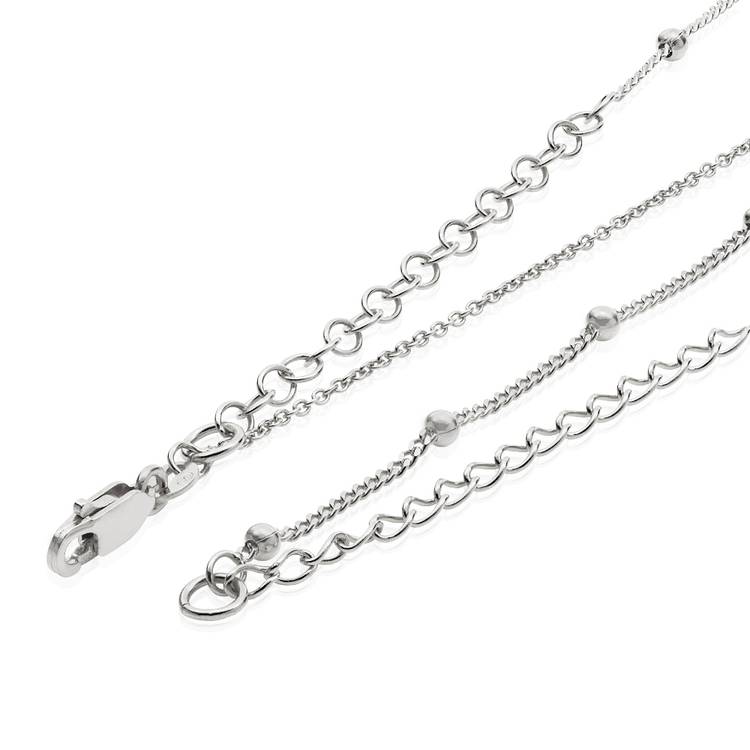 Ariel Shell Initial Necklace with Diamond in Sterling Silver - Theo Grace
