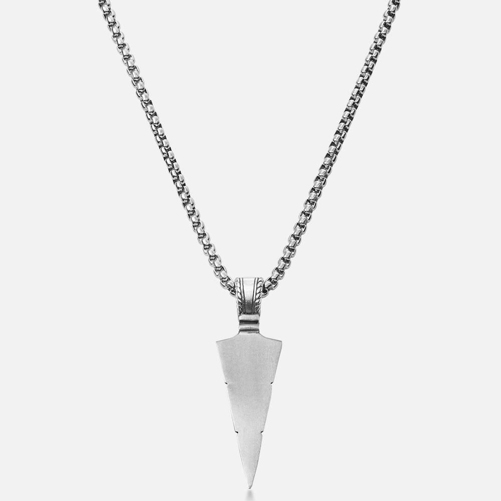 Arrow Necklace in Sterling Silver for Men-1 product photo