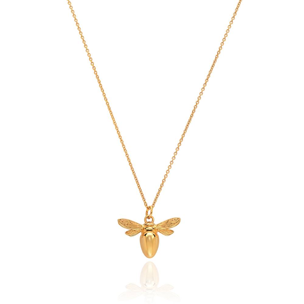 Bee Pendant Necklace in Gold Finish-2 product photo