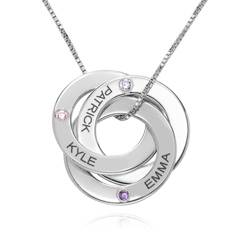 【TATIANA】(Silver925) Glint Birthstone Ring Necklace 韓国発 韓国ファッション TATIANA(タチアナ) アクセサリー(レディース