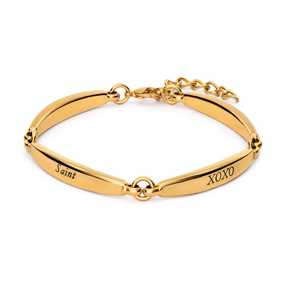 Chapters Engraved Bar Bracelet in Gold Plating-1 Chapters Engraved Bar Bracelet in Gold Plating-1 product photo