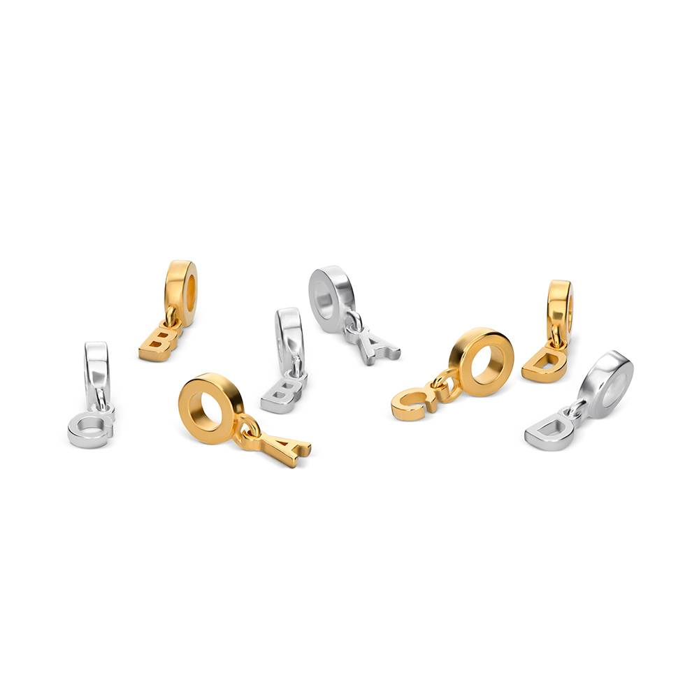Delina Necklace Initial Charm in 18K Gold Vermeil-3 Delina Necklace Initial Charm in 18K Gold Vermeil-3 product photo