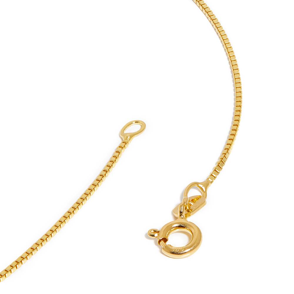 Russian Ring Necklace with Diamonds in Gold Vermeil-6 product photo