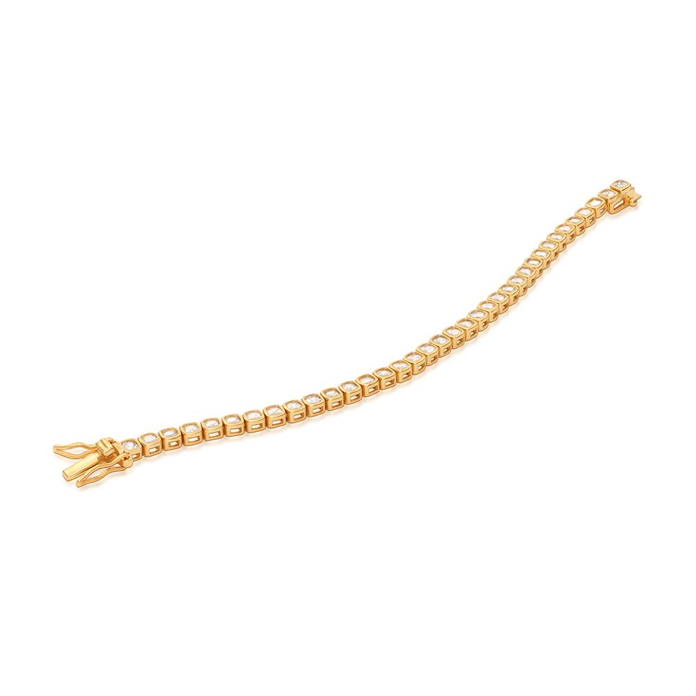 Endless Grace Tennis Bracelet in Vermeil with Cushion Cubic Zirconia-2 product photo
