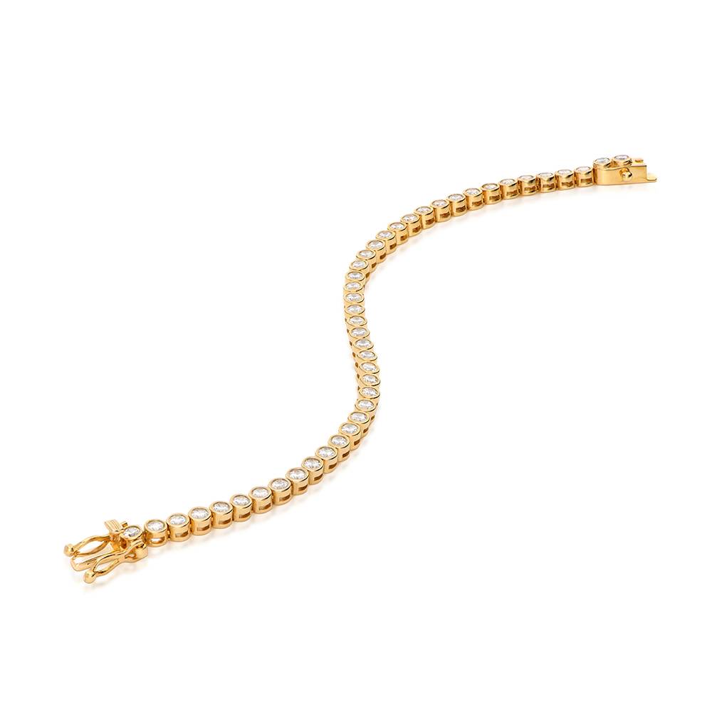 Endless Grace Tennis Bracelet in Vermeil with Round Cubic Zirconia-1 Endless Grace Tennis Bracelet in Vermeil with Round Cubic Zirconia-1 product photo
