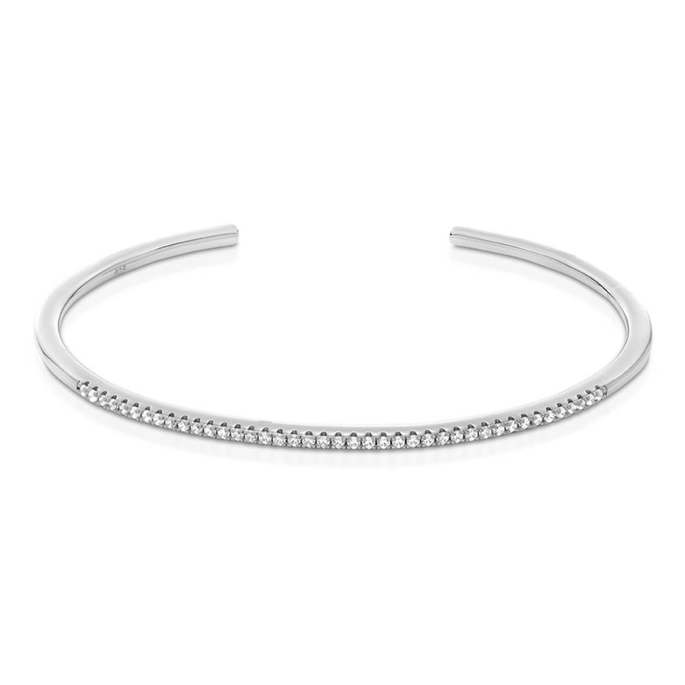 Eternal Classic Tennis Bangle in Silver