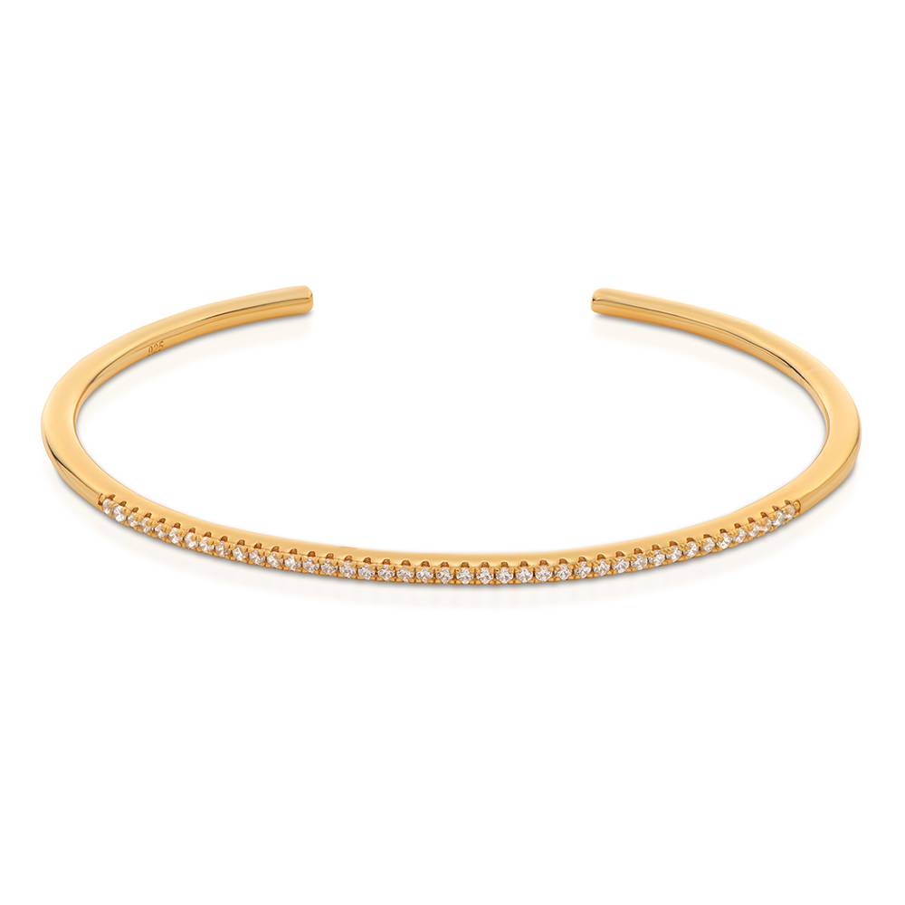 Eternal Classic Tennis Bangle in Gold Vermeil