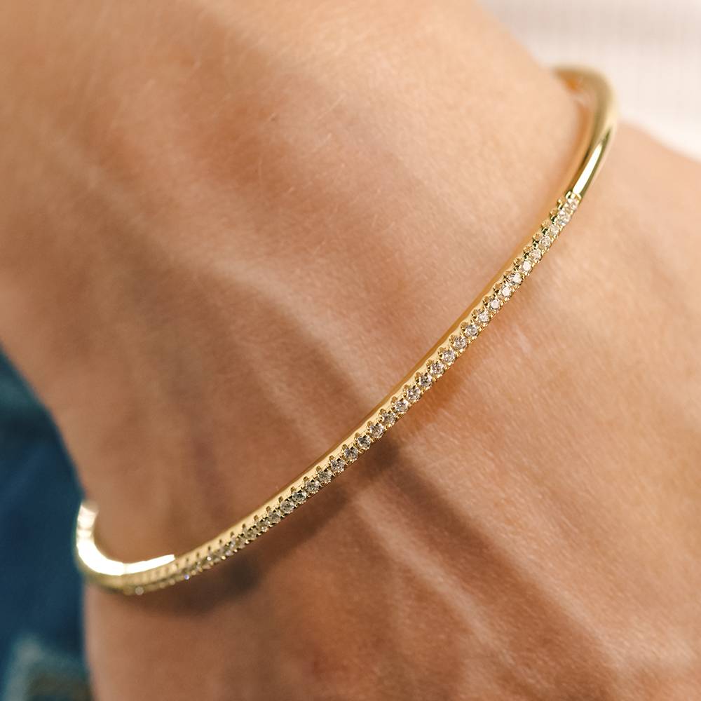 Eternal Classic Tennis Bangle in Vermeil-4 product photo