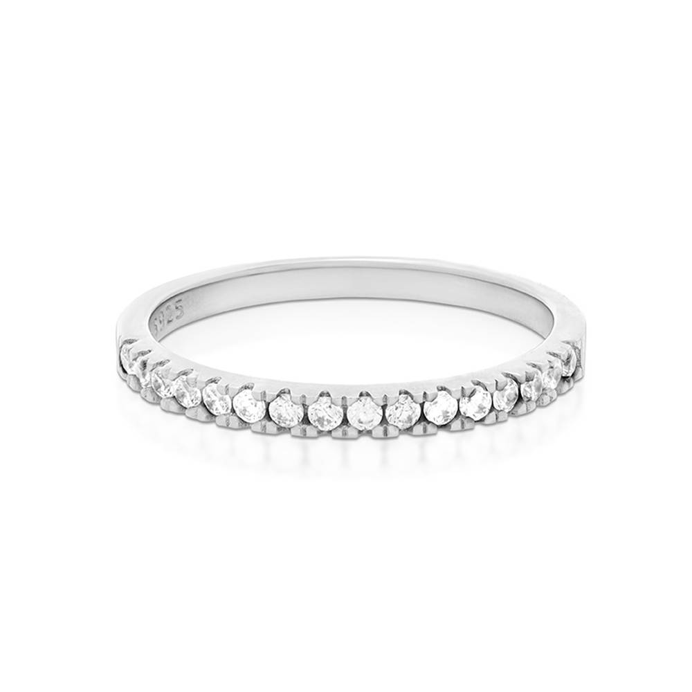 Eternal Classic Tennis Ring in Silver with Cubic Zirconia-2 Eternal Classic Tennis Ring in Silver with Cubic Zirconia-2 product photo