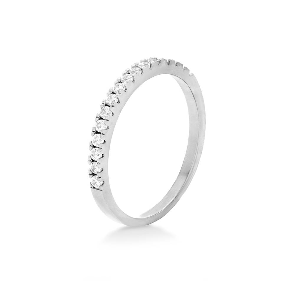 Eternal Classic Tennis Ring in Silver with Cubic Zirconia-1 Eternal Classic Tennis Ring in Silver with Cubic Zirconia-1 product photo