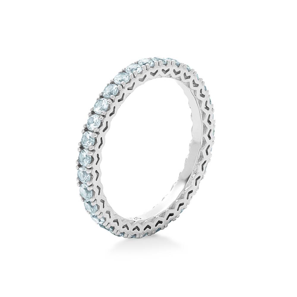 Eternal Shine Tennis Ring in Silver with Light Blue Cubic Zirconia-1 Eternal Shine Tennis Ring in Silver with Light Blue Cubic Zirconia-1 product photo
