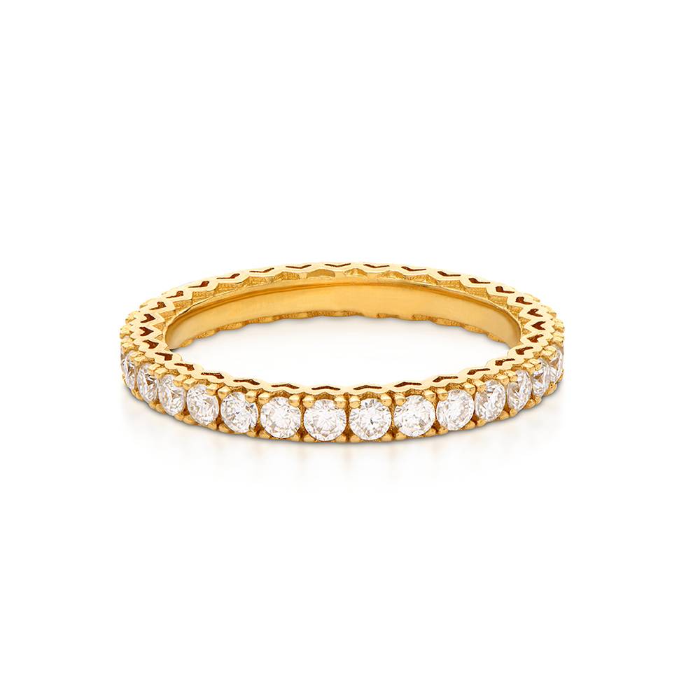 Eternal Shine Tennis Ring in Gold Vermeil with Cubic Zirconia