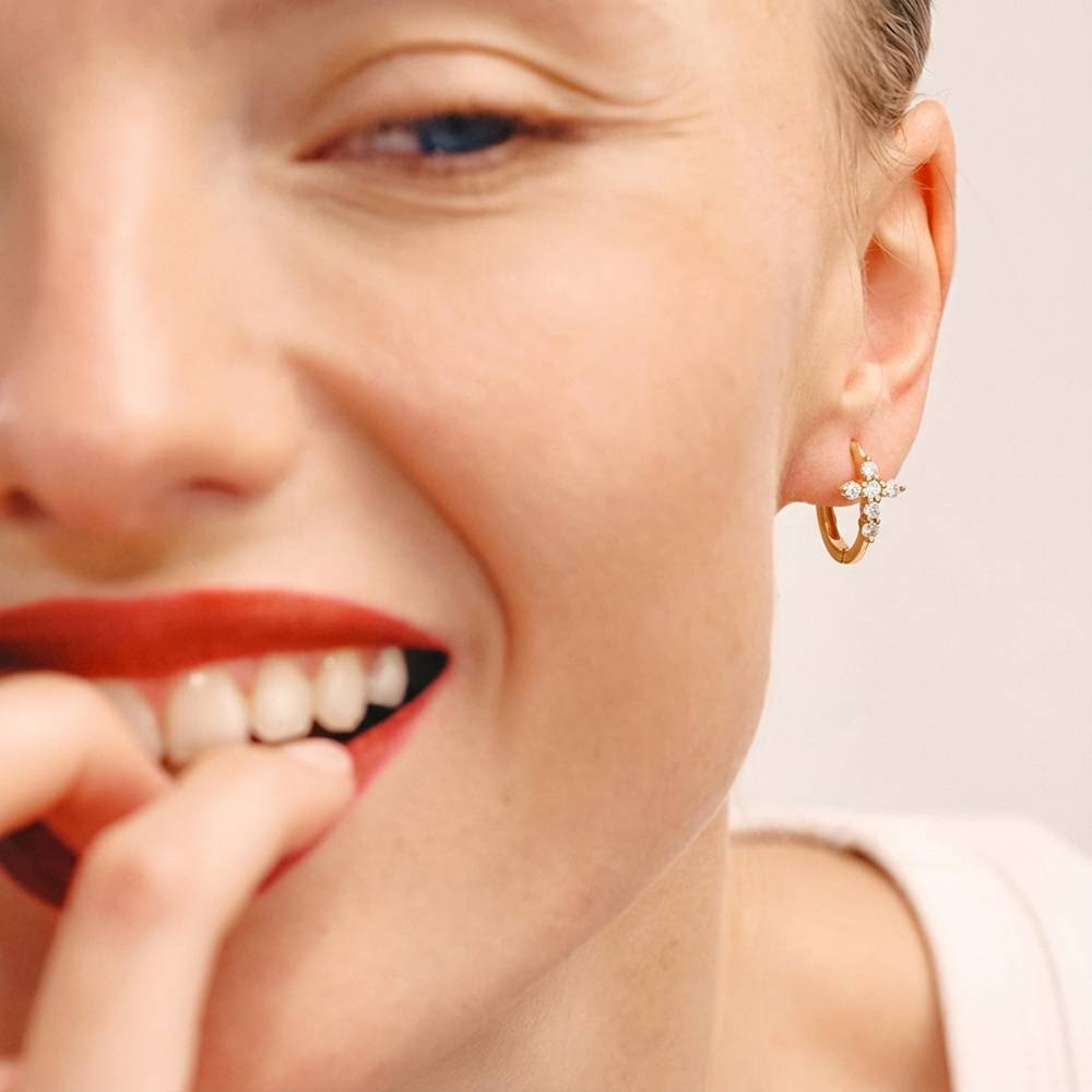 Faith & Grace Huggies in Vermeil-2 product photo