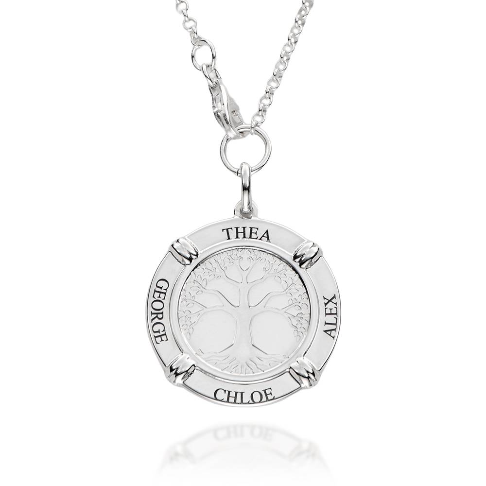Family Roots Personalized Name Necklace 925 Sterling Silver