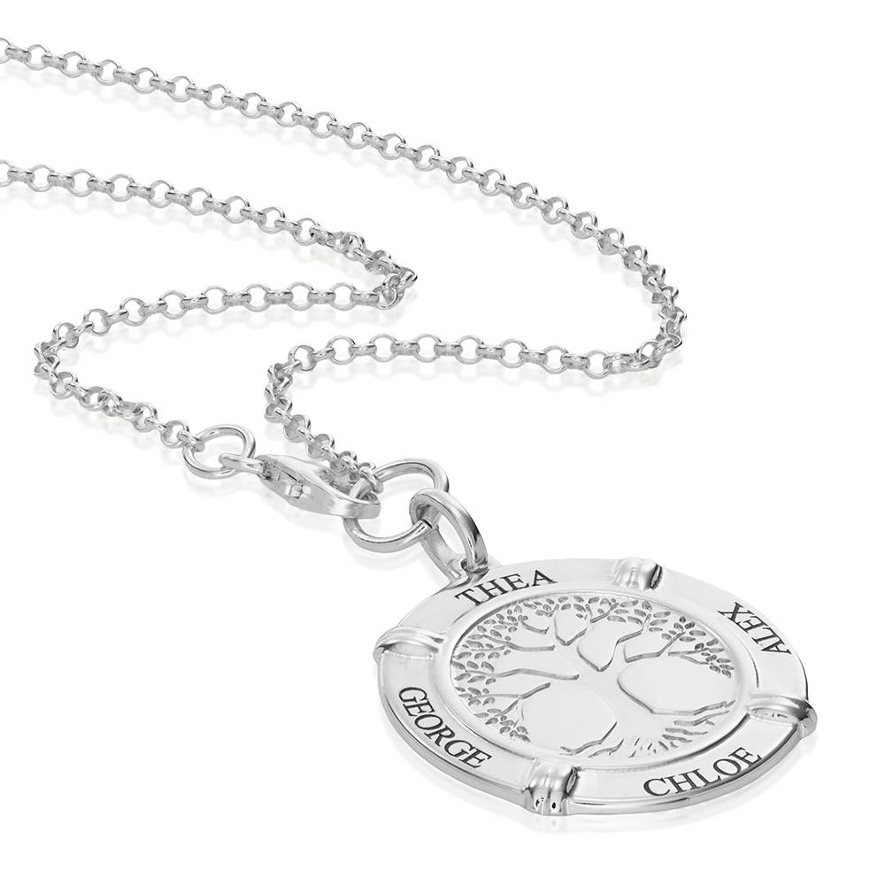 Family Roots Personalized Name Necklace 925 Sterling Silver-3 product photo