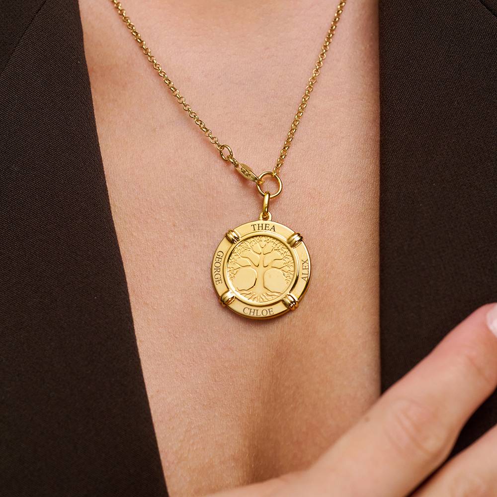 Family Roots Personalized Name Necklace in 18K Gold Vermeil-1 product photo