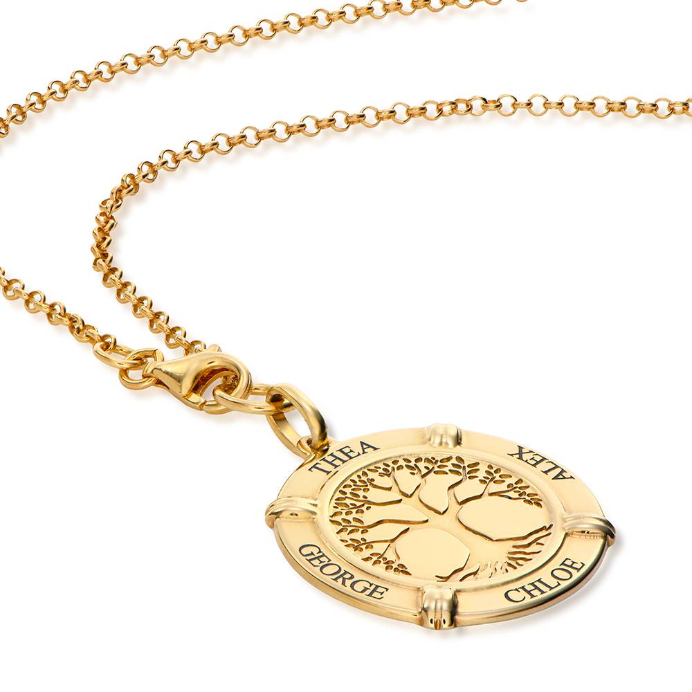 Family Roots Personalized Name Necklace in 18K Gold Vermeil-2 product photo