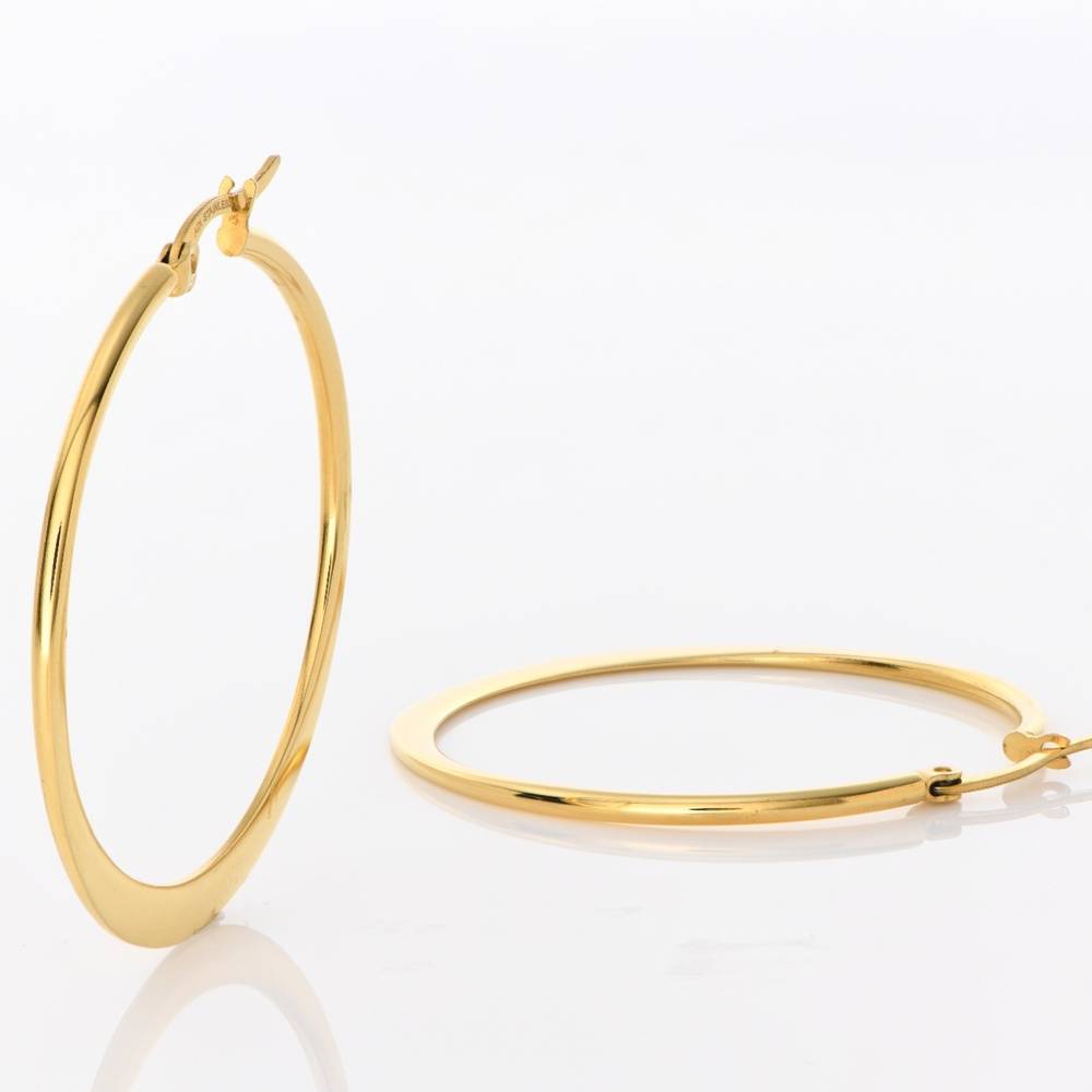 Florida Classic Hoops in Stainless Steel with Gold PVD - Free Gift-1 product photo