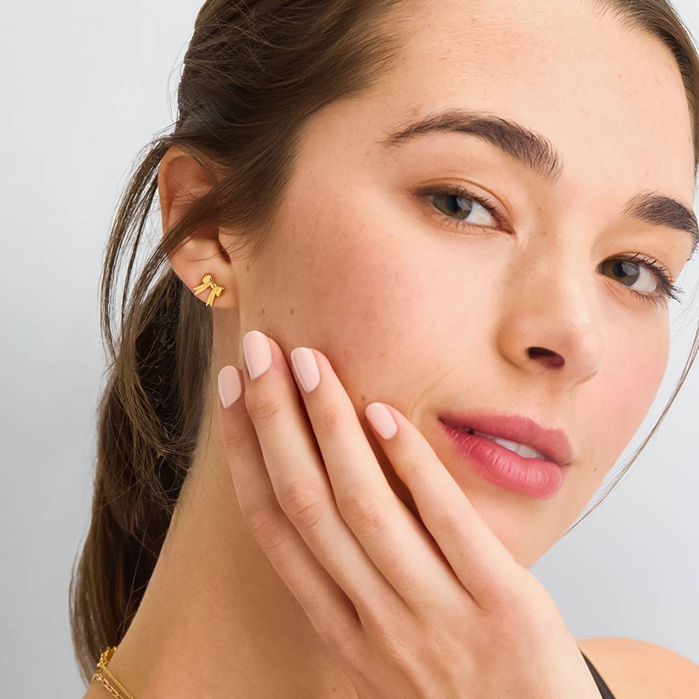 Forever Bows Stud Earrings in Gold Vermeil-2 Forever Bows Stud Earrings in Gold Vermeil-2 product photo