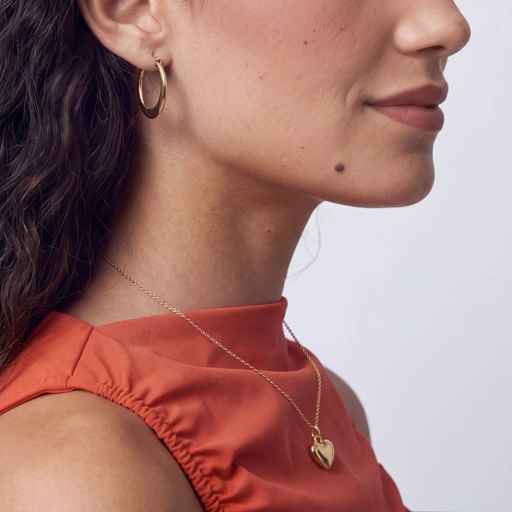 Forever Heart Charm Necklace in Gold Plating-3 product photo