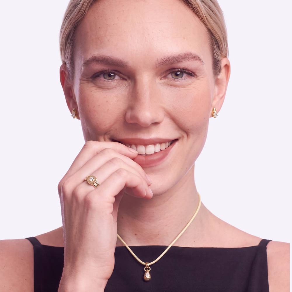 Forever Ring in Gold Plating with 0.30CT Cushion Diamond-1 Forever Ring in Gold Plating with 0.30CT Cushion Diamond-1 product photo