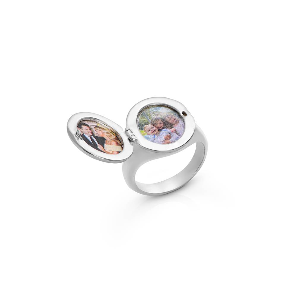 Forever Yours Initial Pinky Ring in Silver Finish-3 Forever Yours Initial Pinky Ring in Silver Finish-3 product photo