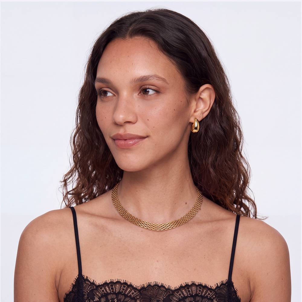 Gigi Drop Earrings in Gold PVD Plating-2 product photo
