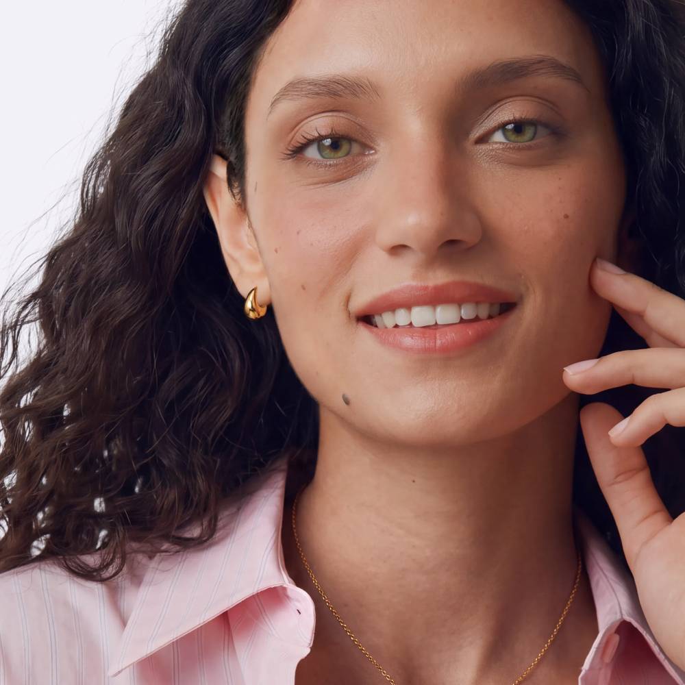 Gigi Mini Drop Earrings in Gold PVD Plating-2 product photo