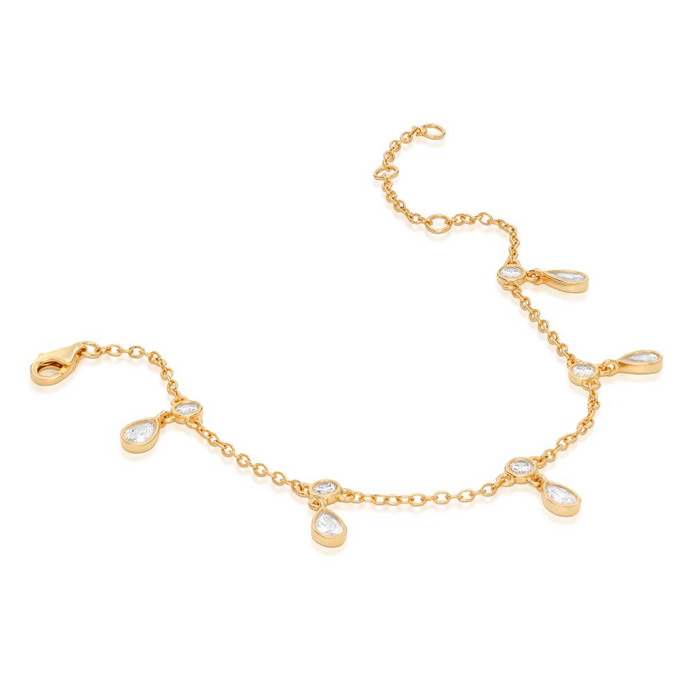 Halo Drop Cable Bracelet in Vermeil-2 product photo