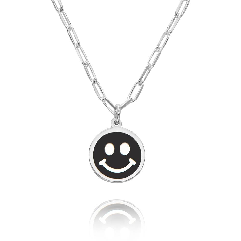 Charm Europeo In Argento 925 'Don't Worry Be Happy Face' Per Bracciale