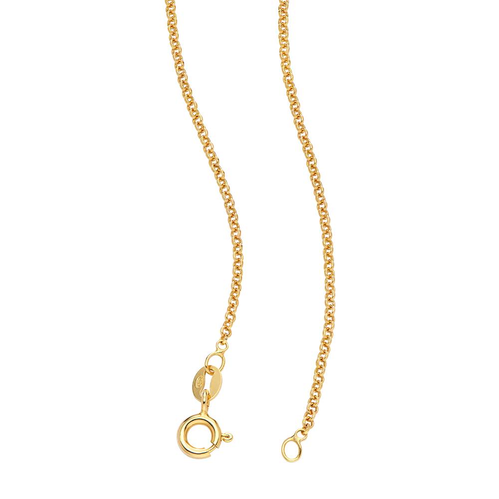 Heritage Multiple Name Necklace with 0.10CT Diamonds in 18K Gold Vermeil-1 product photo