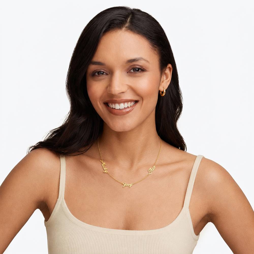 Heritage Multiple Name Necklace in Gold Plating-2 product photo