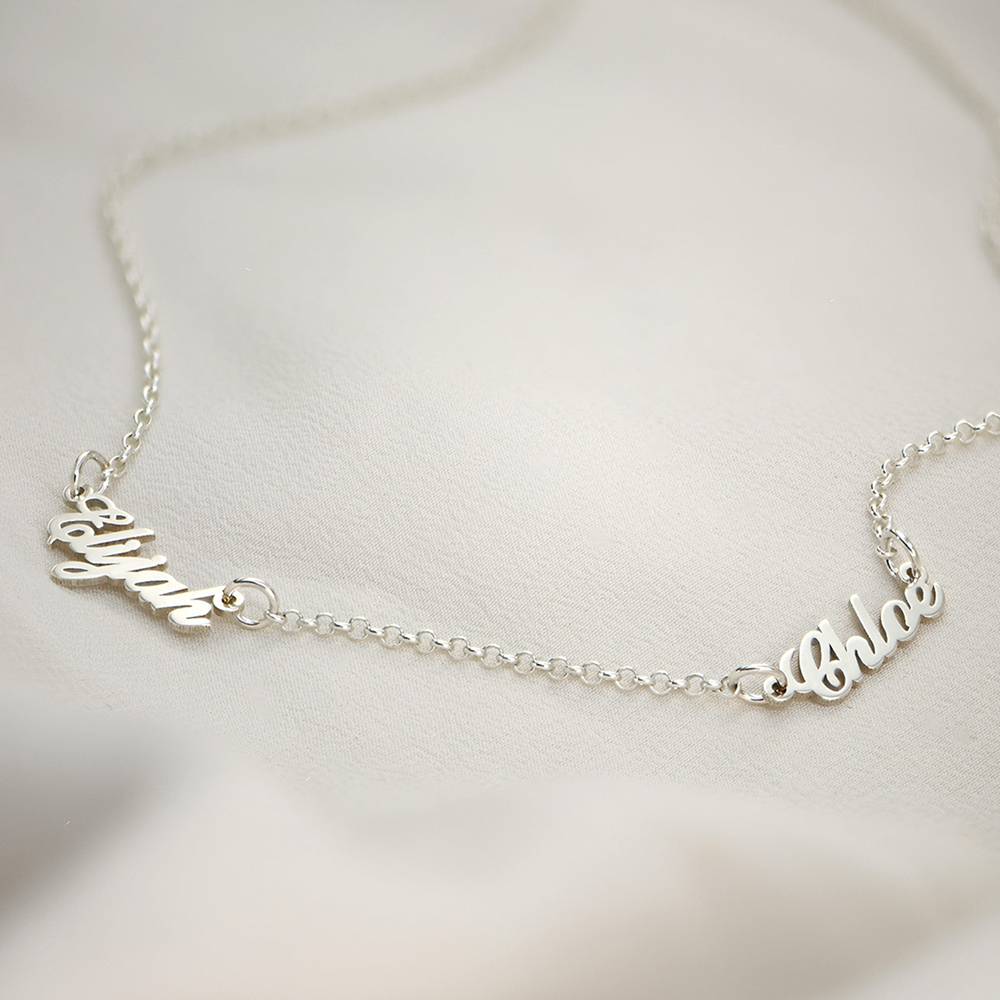 Heritage Multiple Name Necklace in Silver-8 Heritage Multiple Name Necklace in Silver-8 product photo
