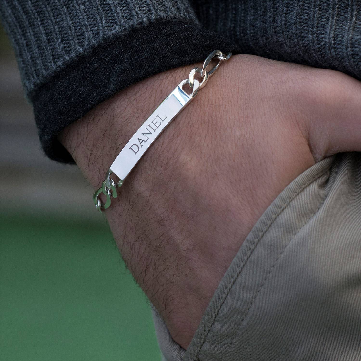 His & Hers Bracelets in Sterling Silver-1 product photo