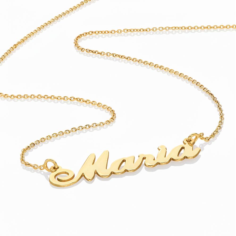 Hollywood Small Name Necklace in Gold Plating-3 product photo