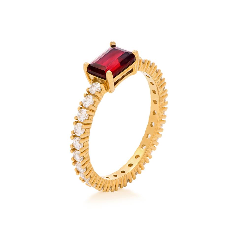 Infinite Radiance Ruby Emerald Cut Ring in Vermeil-2 Infinite Radiance Ruby Emerald Cut Ring in Vermeil-2 product photo