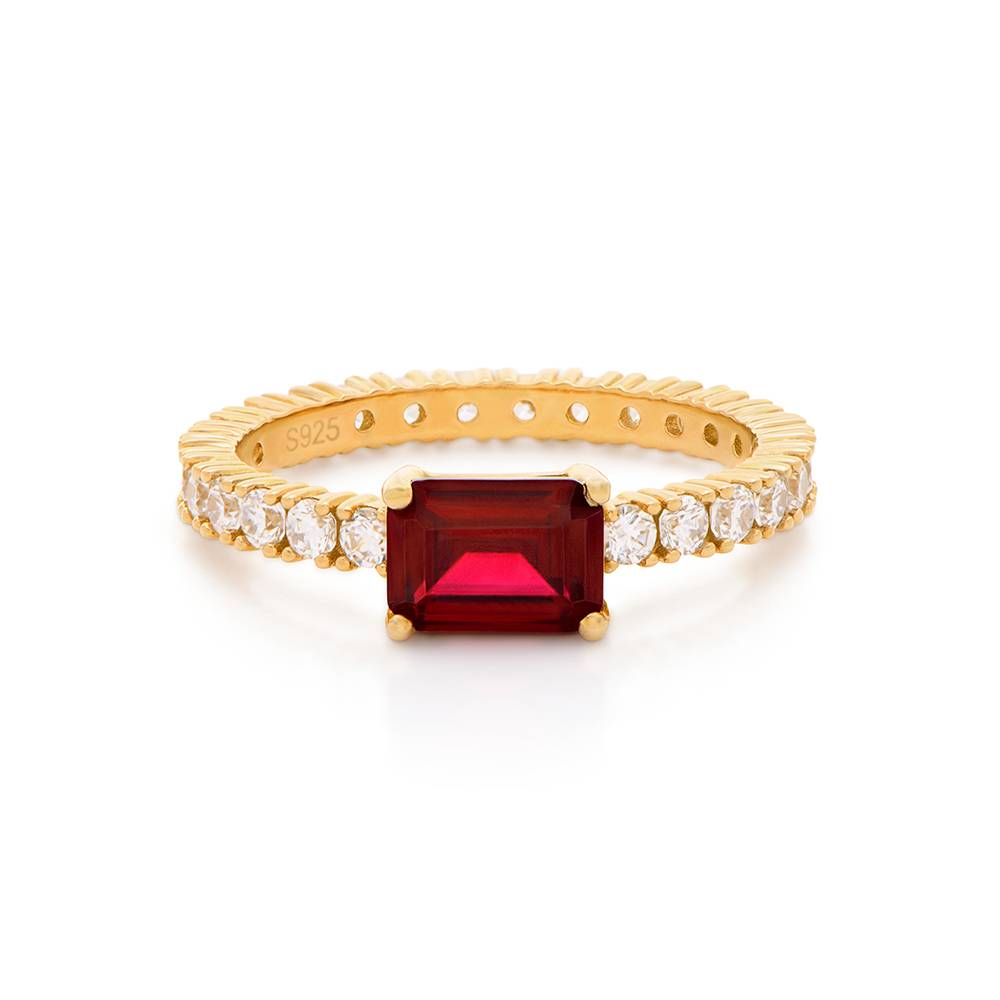 Infinite Radiance Ruby Emerald Cut Ring in Vermeil-1 Infinite Radiance Ruby Emerald Cut Ring in Vermeil-1 product photo