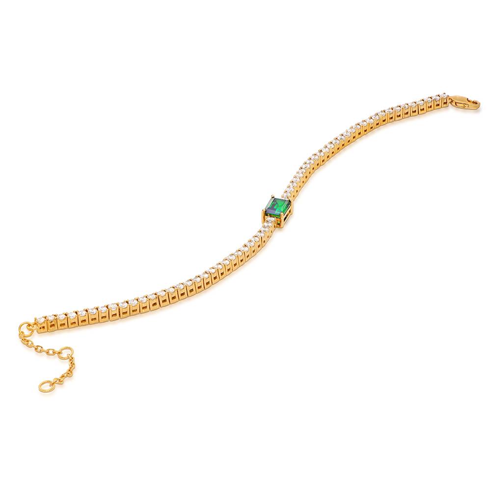 Infinite Radiance Green Emerald Cut Tennis Bracelet in Vermeil-2 Infinite Radiance Green Emerald Cut Tennis Bracelet in Vermeil-2 product photo