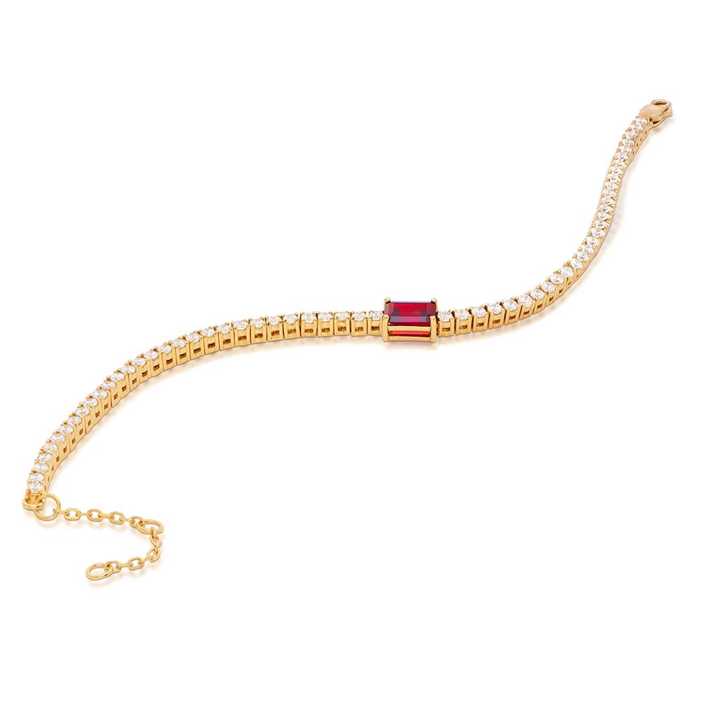 Infinite Radiance Ruby Emerald Cut Tennis Bracelet in Vermeil-2 Infinite Radiance Ruby Emerald Cut Tennis Bracelet in Vermeil-2 product photo