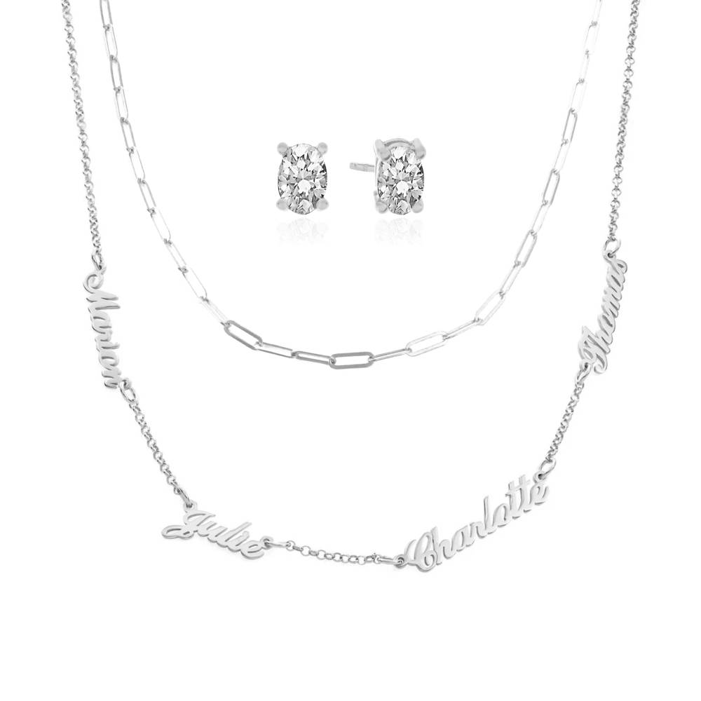 Last Minute Pack "Heritage Multiple Name Necklace in Sterling Silver"-5 Last Minute Pack "Heritage Multiple Name Necklace in Sterling Silver"-5 product photo