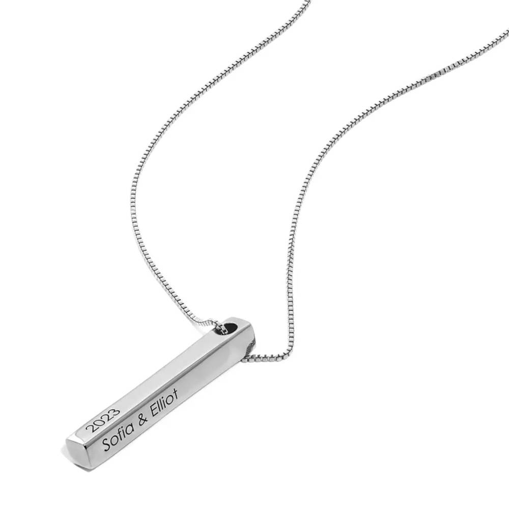 Last Minute Pack "Totem 3D Bar Necklace in Sterling Silver"-2 Last Minute Pack "Totem 3D Bar Necklace in Sterling Silver"-2 product photo