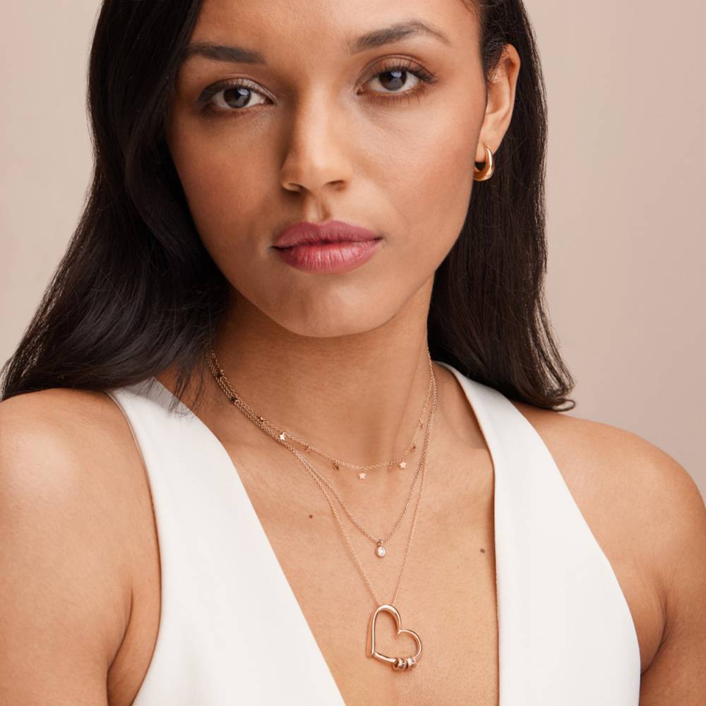 Last Minute Pack "Charming Heart Necklace in Rose Gold Plating"-2 Last Minute Pack "Charming Heart Necklace in Rose Gold Plating"-2 product photo