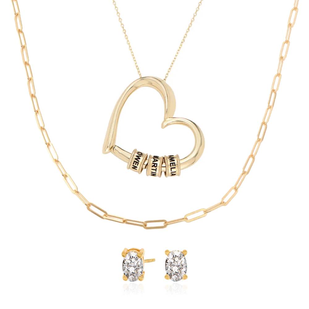 Last Minute Pack "Charming Heart Necklace in 10K Solid Yellow Gold"-5 Last Minute Pack "Charming Heart Necklace in 10K Solid Yellow Gold"-5 product photo