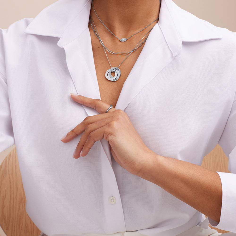 Last Minute Pack "Russian Ring Necklace in Sterling Silver"-1 product photo