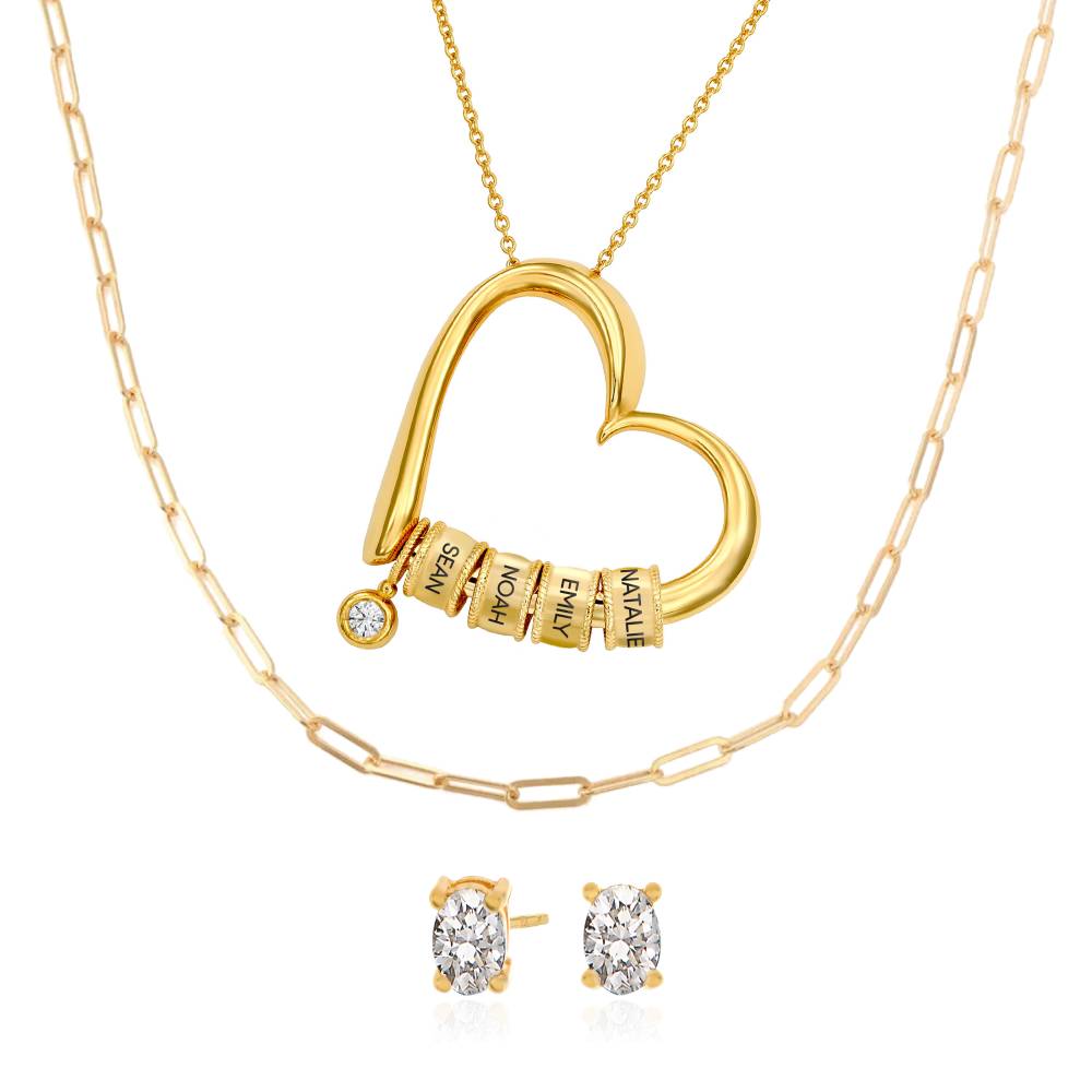 Last Minute Pack "Charming Heart Necklace in Gold Vermeil with 0.10CT Diamond"-2 Last Minute Pack "Charming Heart Necklace in Gold Vermeil with 0.10CT Diamond"-2 product photo